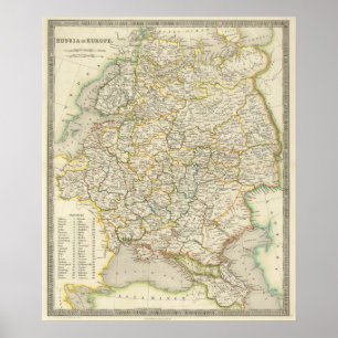 Affiche L'Europe et la Russie