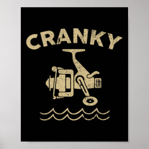 Affiche Leurre de pêche Crankbait - Pêche drôle Cranky