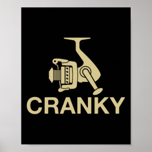 Affiche Leurre de pêche vintage Crankit Cranky drôle de pê