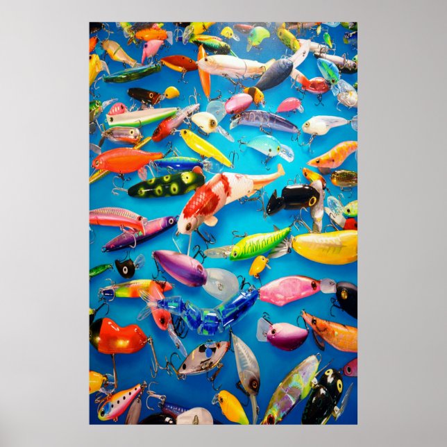 Affiche Leurres de pêche (Devant)