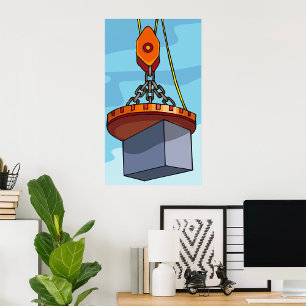 Affiche Levage de grue