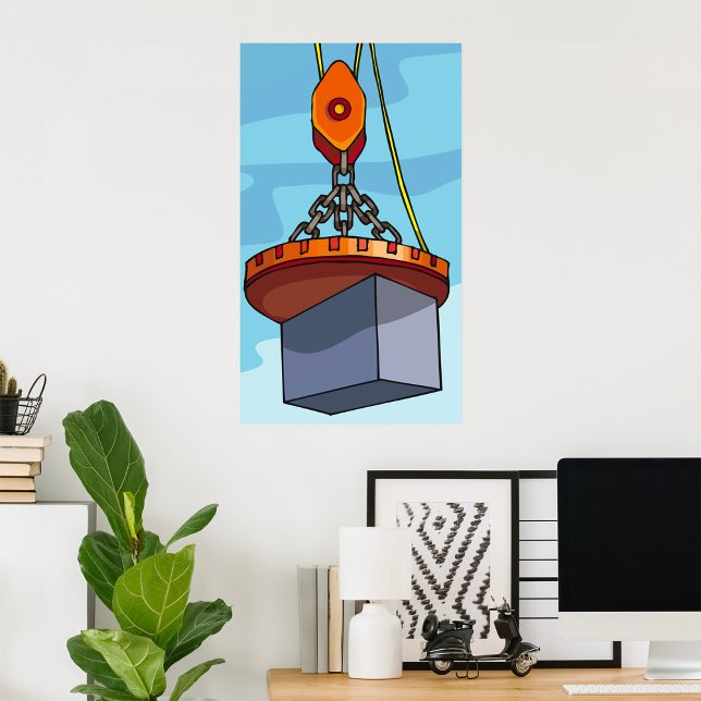 Affiche Levage de grue (Créateur téléchargé)