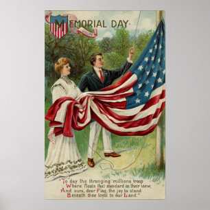 Affiche Levage du drapeau le Jour du Souvenir