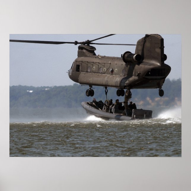 Affiche Levée de bateau CH-47 Chinook (Devant)