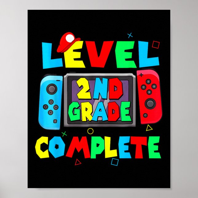 Affiche Level 2nd Grade Complete Last Day Of School Video  (Devant)