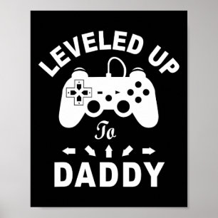 Affiche Leveled Jusqu'À Papa Jeu Vidéo Papa