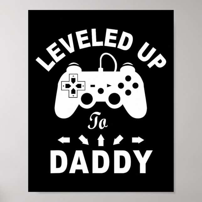 Affiche Leveled Jusqu'À Papa Jeu Vidéo Papa (Devant)