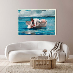 Affiche L'Éventail d'eau par Winslow Homer