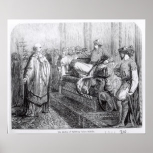 Affiche L'évêque de Salisbury avant Saladin