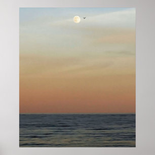 Affiche Lever de lune sur les Outer Banks
