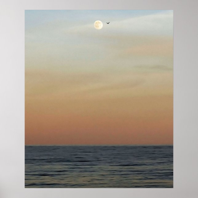 Affiche Lever de lune sur les Outer Banks (Devant)