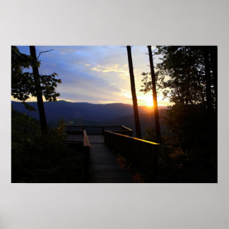 Affiche Lever de soleil à Fort Mountain State Park, GA