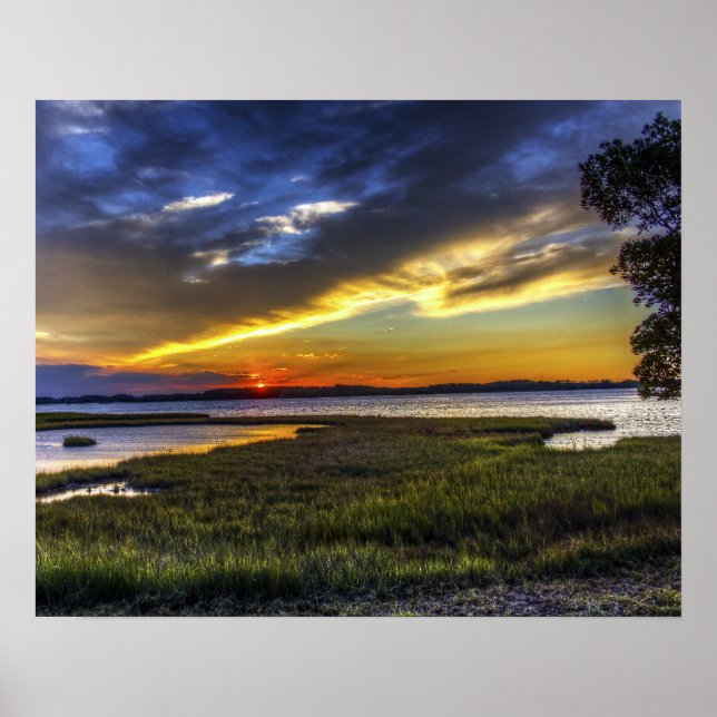 Affiche Lever de soleil au Delaware (Devant)