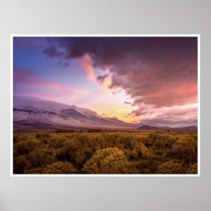 Affiche Lever de soleil dans la vallée d' Owens