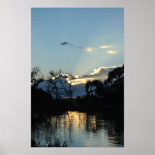Affiche Lever de soleil dans une ferme appelée Poortjie af (Devant)