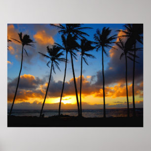 Affiche Lever de soleil de Kauai