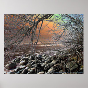 AFFICHE LEVER DE SOLEIL ICE-SCAPE