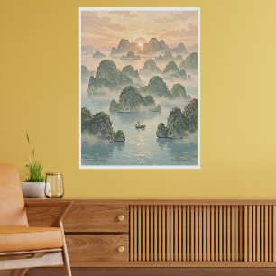 Affiche Lever de soleil magique à Raja Ampat, Indonésie