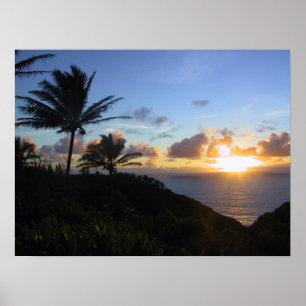 Affiche Lever de soleil Maui 1