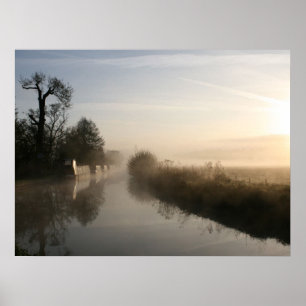 Affiche Lever de soleil paisible de début de la matinée de