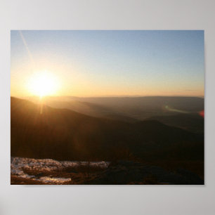 Affiche Lever de soleil sur Blue Ridge