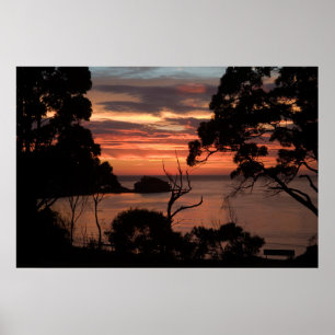 Affiche Lever de soleil sur Freycinet Np