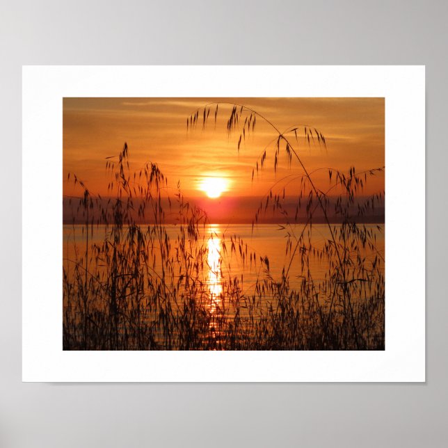 Affiche Lever de soleil sur la baie (Devant)
