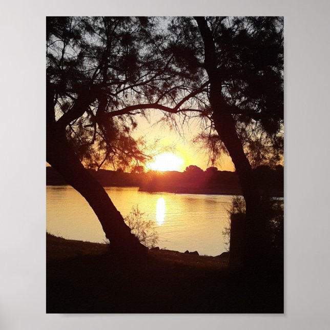 Affiche Lever de soleil sur La Grande Motte - France (Devant)