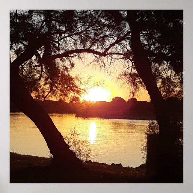 Affiche Lever de soleil sur La Grande Motte - France (Devant)