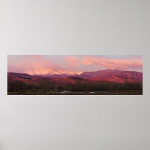 Affiche Lever de soleil sur les montagnes rocheuses du