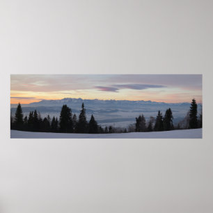 Affiche Lever de soleil sur les Tatras