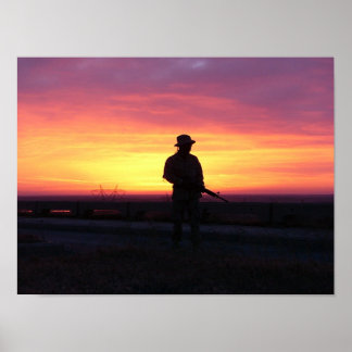Affiche Lever de soleil sur l'Euphrate