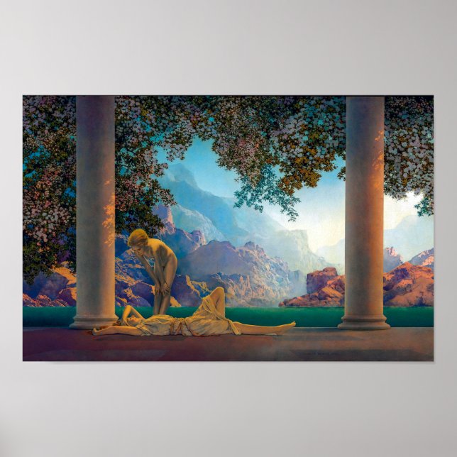 Affiche Lever du jour | Maxfield Parrish | (Devant)