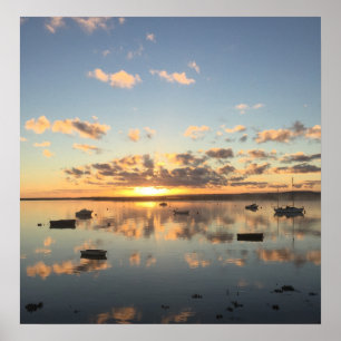 Affiche Lever du soleil à Wells Next The Sea Norfolk