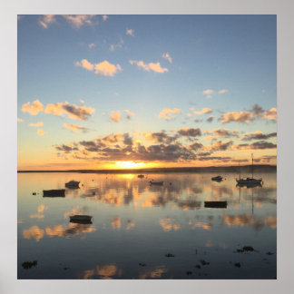 Affiche Lever du soleil à Wells Next The Sea Norfolk