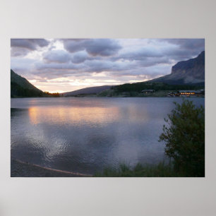 Affiche Lever du soleil au lac Swiftcurrent I