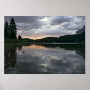 Affiche Lever du soleil au lac Swiftcurrent II