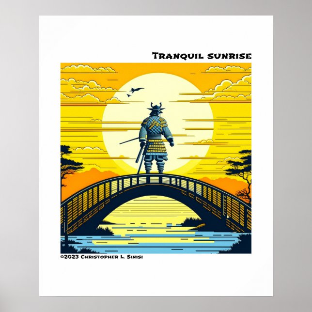 Affiche Lever du soleil calme (Devant)