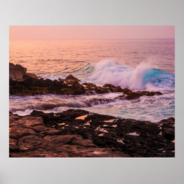 Affiche Lever du soleil de Poipu, Kauai (Devant)