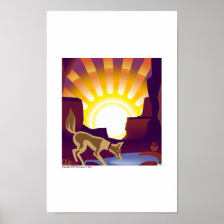 Affiche Lever du soleil du canyon Coyote