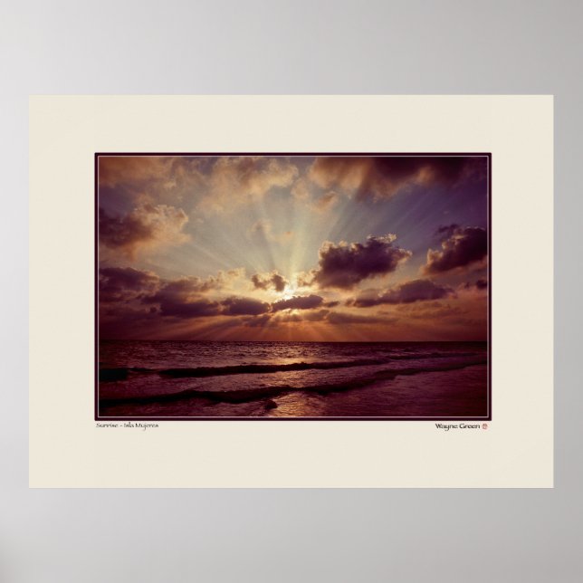 Affiche Lever du soleil - Isla Mujeres - Yucatan - Mexique (Devant)