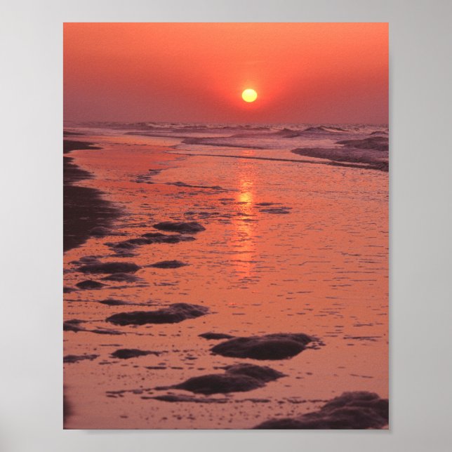 Affiche Lever Du Soleil, Marée Faible (Devant)