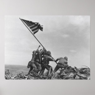 Affiche lever le drapeau sur Iwo Jima
