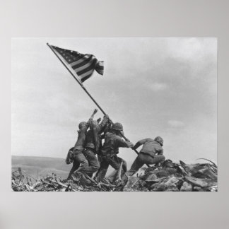 Affiche lever le drapeau sur Iwo Jima