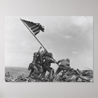 Affiche lever le drapeau sur Iwo Jima