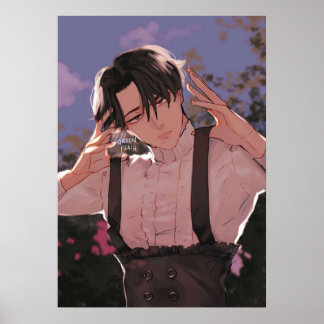 Affiche Levi Ackerman Par Golden Peach