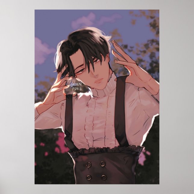 Affiche Levi Ackerman Par Golden Peach (Devant)