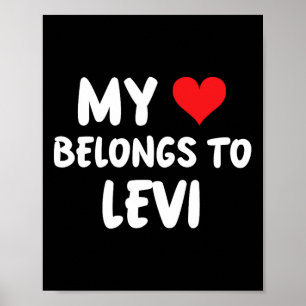 Affiche Lévi - Mon cœur appartient à Lévi - Amour