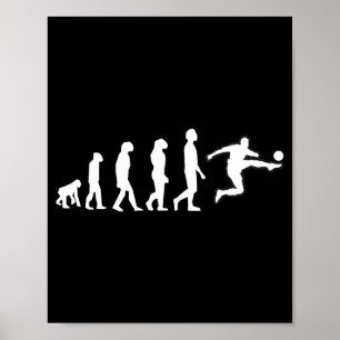 Affiche L'évolution humaine se termine par le mouvement de