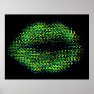 Affiche Lèvres d'art Abstrait moderne #12